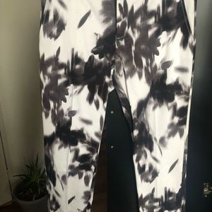 Banana Republic pants in ink spots print.